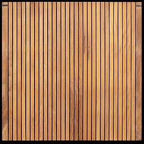 Hardhout black stripes scherm 32 planks 180x180**