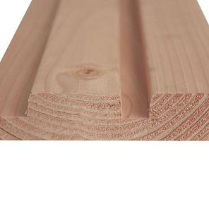 Douglas geschaafd dubbel Rhombusprofiel onbehandeld 2,8x14x400**