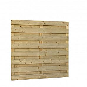 Vuren actie scherm recht 15+3 planks groen geïmpregneerd 180x180**