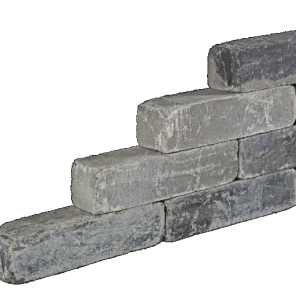 Blockstones Muurelement getrommeld Greybla 15x15x30