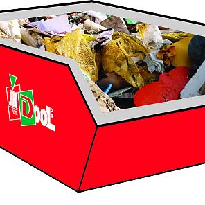 Container bouw- en sloopafval omwisselen