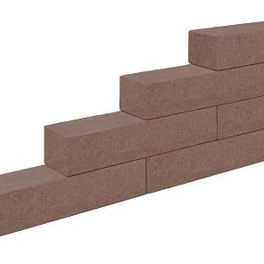 Lineablock Muurelement ongetrommeld Taupe 15x15x60**