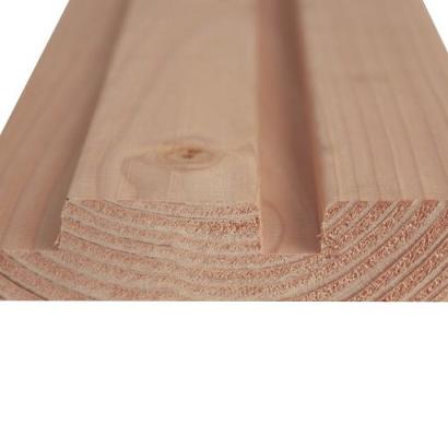 Douglas geschaafd dubbel Rhombusprofiel onbehandeld 2,8x14x400**