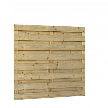 Vuren actie scherm recht 15+3 planks groen geïmpregneerd 180x180**
