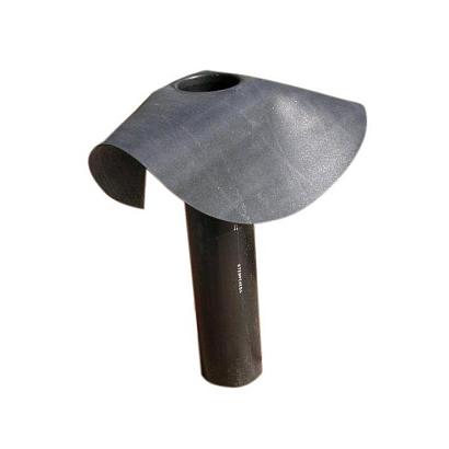 Dakdoorvoer met onderuitloop rond 63mm tbv blokhutten plat dak**