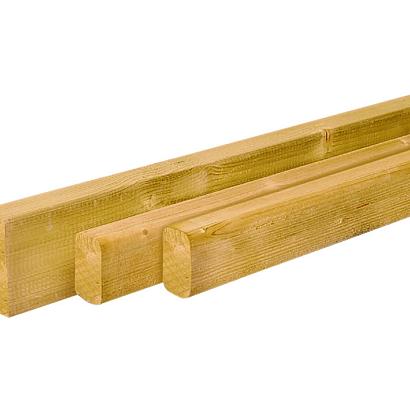 Vuren ligger geschaafd groen geïmpregneerd 4,5x7,0x300 cm**