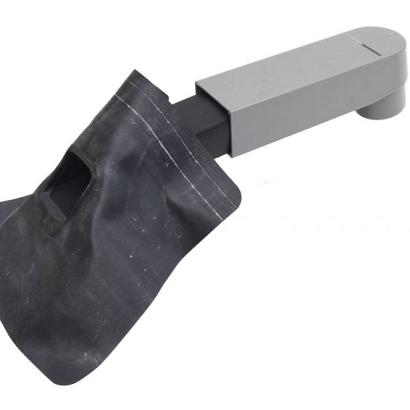 Dakdoorvoer met zijuitloop 60x80mm tbv blokhutten plat dak**