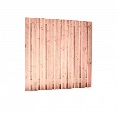 Douglas Scherm (betonschutting) geschaafd 19+2 planks onbehandeld 180x180**