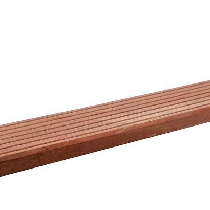 Hardhout brugdeel geschaafd bangkirai 2,5x14,5x335 cm**