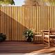 Hardhout black stripes scherm 32 planks 180x180 (NIET LEVERBAAR)