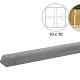 Betonpaal met diamantkop grijs hoekpaal 10x10x280**