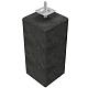 Betonpoer XL flexibele stelplaat M20 antraciet 22,5x22,5x50 cm**