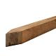 Hardhout paal Fijnbezaagd 4x4x60 cm**